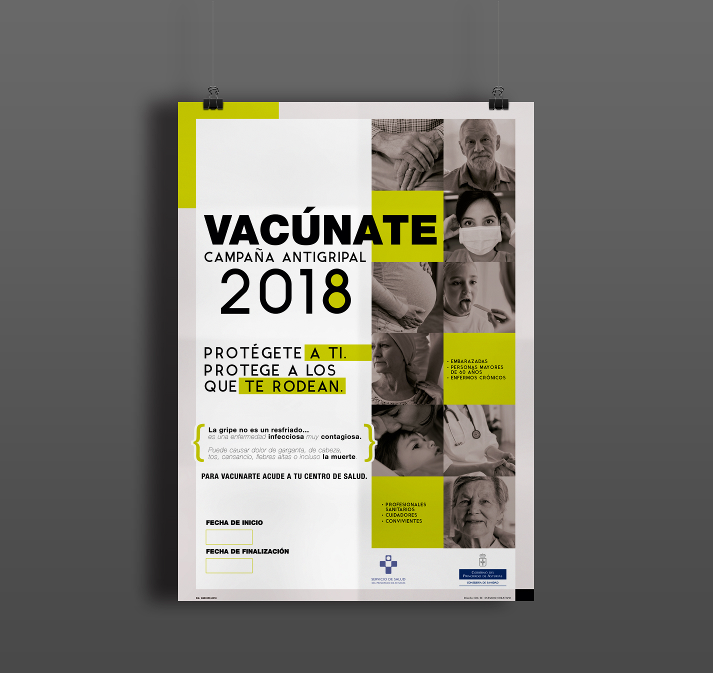 Poster campaña vacunación antigripal