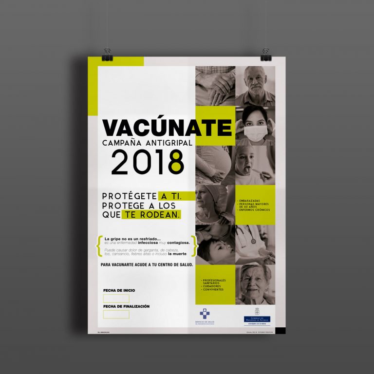 Poster vacunacion gripe